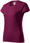 Damen einfaches T-Shirt, fuchsie