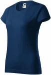 Damen einfaches T-Shirt, Mitternachtsblau