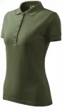 Damen elegantes Poloshirt, khaki
