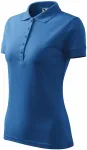 Damen elegantes Poloshirt, hellblau