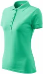 Damen elegantes Poloshirt, Minze