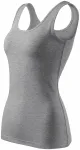 Damen-Singlet, dunkelgrauer Marmor