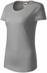 Damen T-Shirt, Bio-Baumwolle, altes Silber