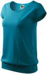 Damen trendy T-Shirt, dunkles Türkis