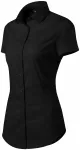 Damenbluse Slim Fit, schwarz