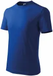 Das einfache T-Shirt der Kinder, königsblau