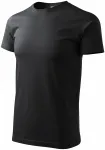 Das einfache T-Shirt der Männer, Ebenholz Grau