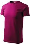 Das einfache T-Shirt der Männer, fuchsia red