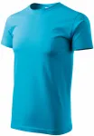 Das einfache T-Shirt der Männer, türkis