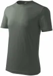 Das klassische T-Shirt der Männer, dunkler Schiefer