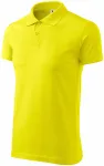 Einfaches Herren Poloshirt, zitronengelb