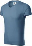 Eng anliegendes Herren-T-Shirt, denim