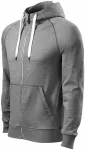 Kontrastiertes Herren-Sweatshirt mit Kapuze, dunkelgrauer Marmor