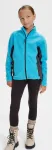 Barn fleece kontrastjacka