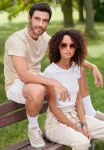Camiseta de hombre, algodón orgánico texturizado | Camiseta de mujer, algodón orgánico texturizado Camiseta de hombre, algodón orgánico texturizado | Camiseta de mujer, algodón orgánico texturizado