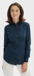 Damen Baumwollbluse mit langen Ärmeln