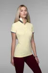 Dames poloshirt met kraag omhoog