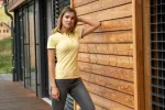 Dames poloshirt met kraag omhoog