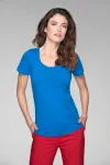 Dames T-shirt met decoratieve stiksels