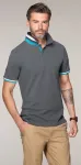 Herren Poloshirt mit Stehkragen