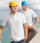 Kontrastiertes Poloshirt für Herren