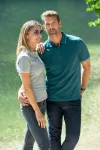 Kontrastiertes Poloshirt für Herren | Damen Poloshirt mit kurzen Ärmeln