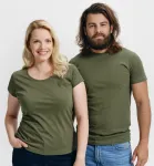 Modieus T-shirt voor heren | Dames slim fit T-shirt met ronde halslijn Modieus T-shirt voor heren | Dames slim fit T-shirt met ronde halslijn