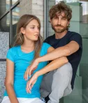 Modieus T-shirt voor heren | Dames slim fit T-shirt met ronde halslijn Modieus T-shirt voor heren | Dames slim fit T-shirt met ronde halslijn