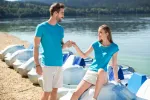 Modieus T-shirt voor heren | Dames slim fit T-shirt met ronde halslijn Modieus T-shirt voor heren | Dames slim fit T-shirt met ronde halslijn