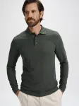 Мъжка риза поло с дълъг ръкав