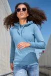 Sweat femme à capuche sans zip