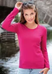 T-shirt ajusté à manches longues pour femme