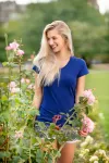T-shirt femme à manches très courtes