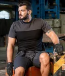 Tricou din bumbac în două culori Tricou din bumbac în două culori