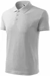 Loses Poloshirt der Männer, hellgrauer Marmor