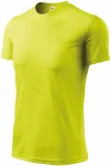 T-Shirt mit asymmetrischem Ausschnitt, Neon Gelb